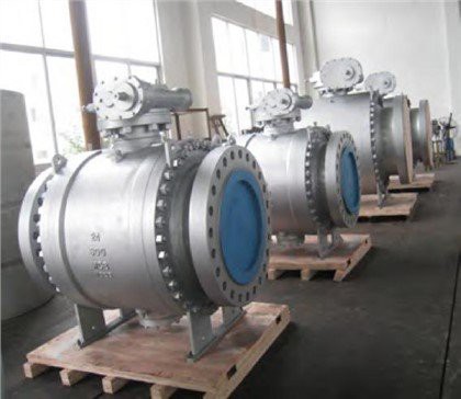 Trunnion montert kuleventil